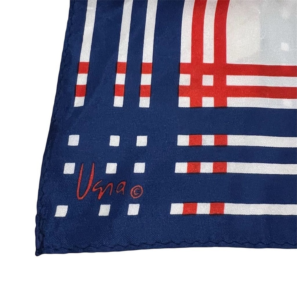 Vintage Vera Neumann Women's Geometric Rectangle Scarf Multicolor
